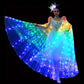 Butterfly Wings with Multicolor LED Edges and Adjustable Harness, 24-36in Wingspan
