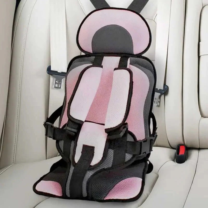 Child Protection Booster Cushion Seat with Integrated Safety Harness for Car Travel