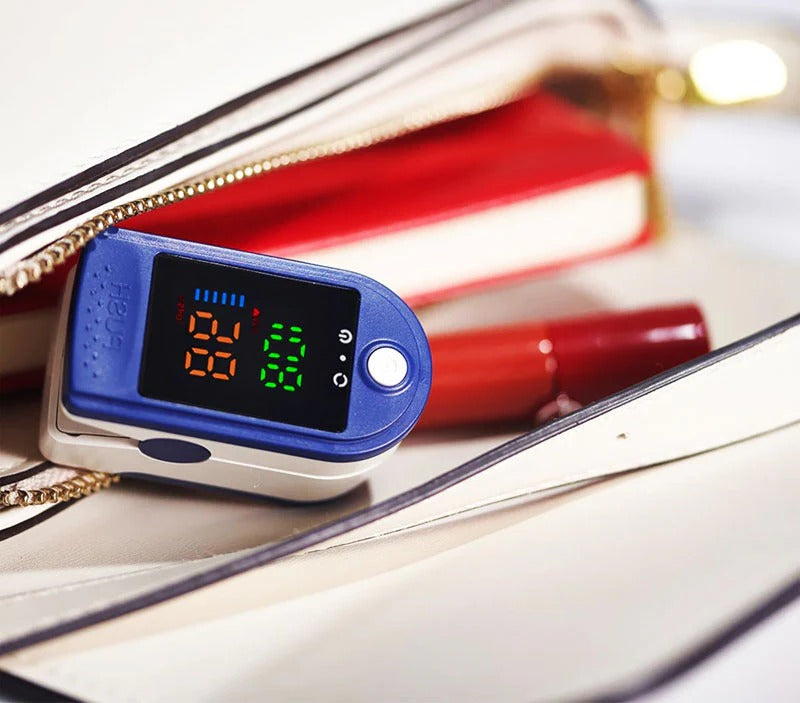 Fingertip Oxygen Meter with HD LED Display and Pulse Rate Reading