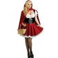 Little Red Riding Hooded Dress Woman Costume