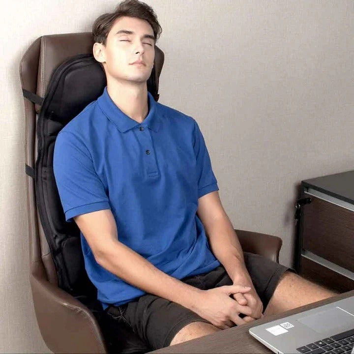 8-Mode Massage Chair Pad with Heated Back and Neck Support