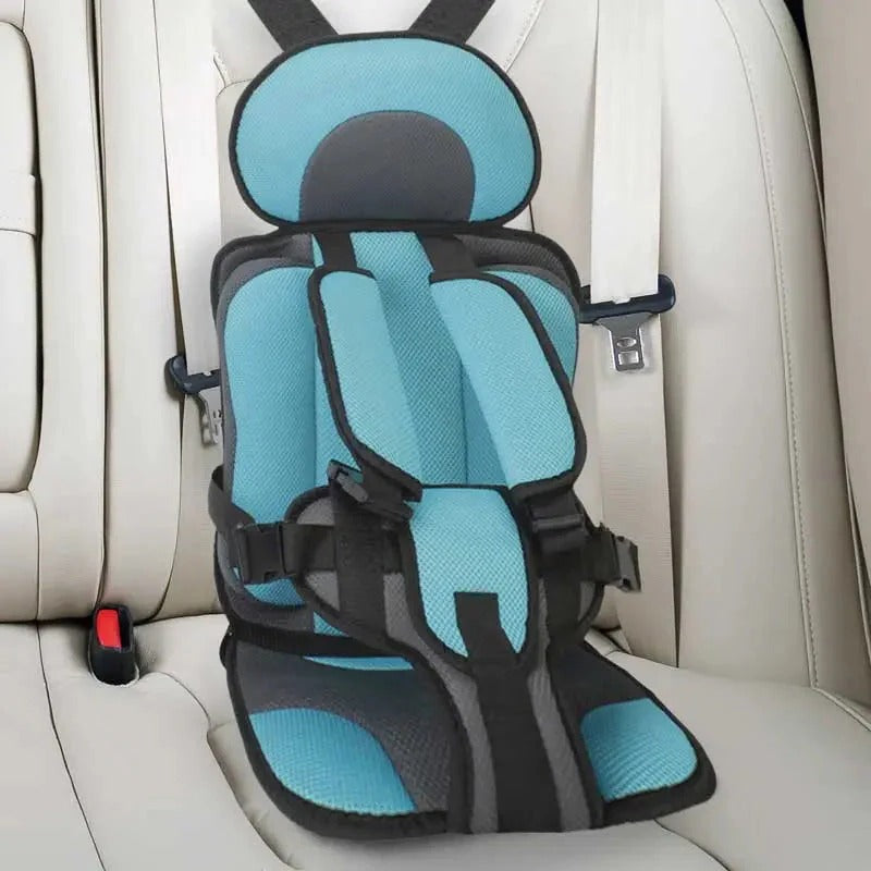 Child Protection Booster Cushion Seat with Integrated Safety Harness for Car Travel