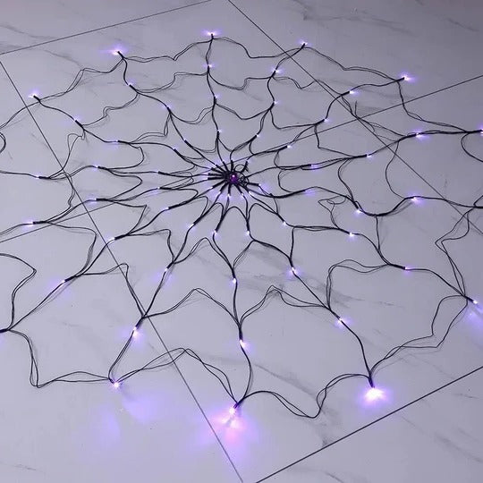 Halloween Spider Web Lights for Outdoor and Indoor Decorative Display