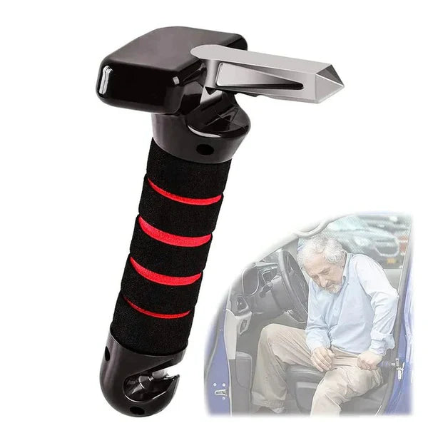Easy-Assist Car Door Handle with Safety Tools