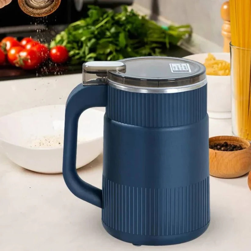 Electric Grain Mill with Stainless Steel Container and Single Button Operation
