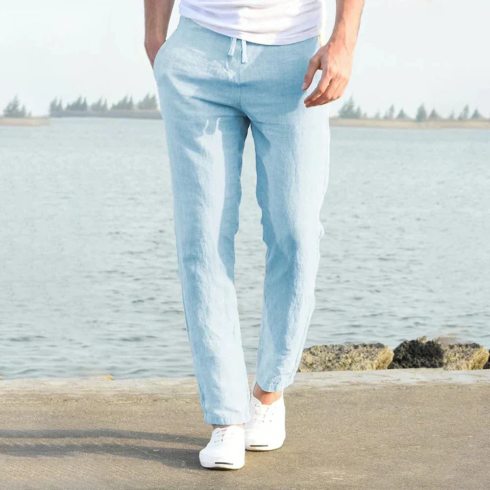 Lightweight Linen Men's Pants for Summer and Spring