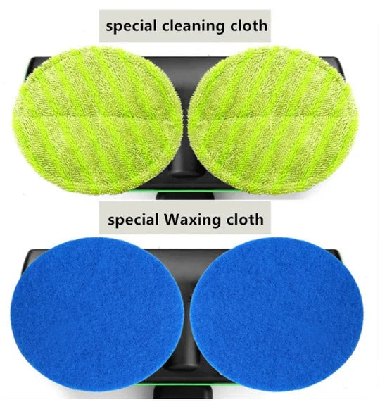 Cordless Electric Spin Mop Floor Cleaner with Rotating Scrubber Heads