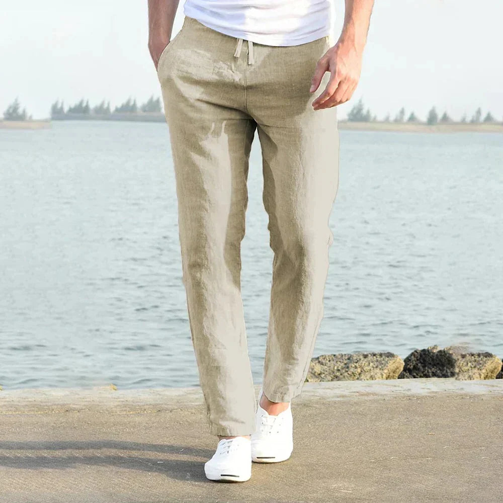 Lightweight Linen Men's Pants for Summer and Spring