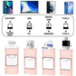Multi Port USB Flash Drive with 32GB Storage and Four Connectors for Phones and Computers
