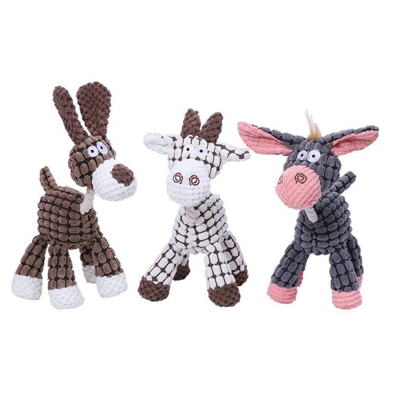 Durable Plush Dog Toy with Built-In Squeaker and Reinforced Stitching for Medium to Large Dogs