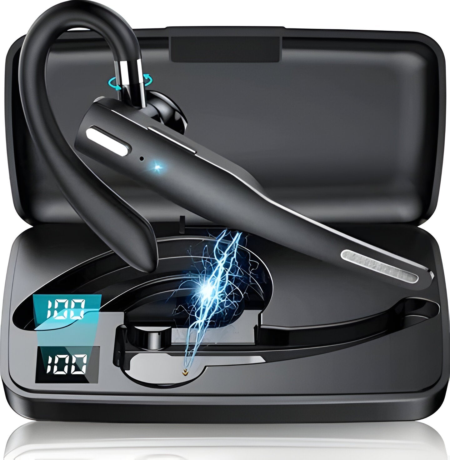 Wireless Dual-Mic Bluetooth Headset for Hands-Free Calling