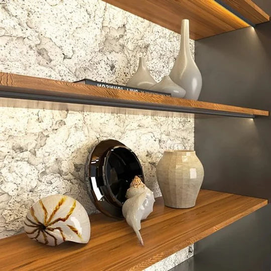 Sleek 45 Degree LED Light Bars for Hidden Under Cabinet Illumination