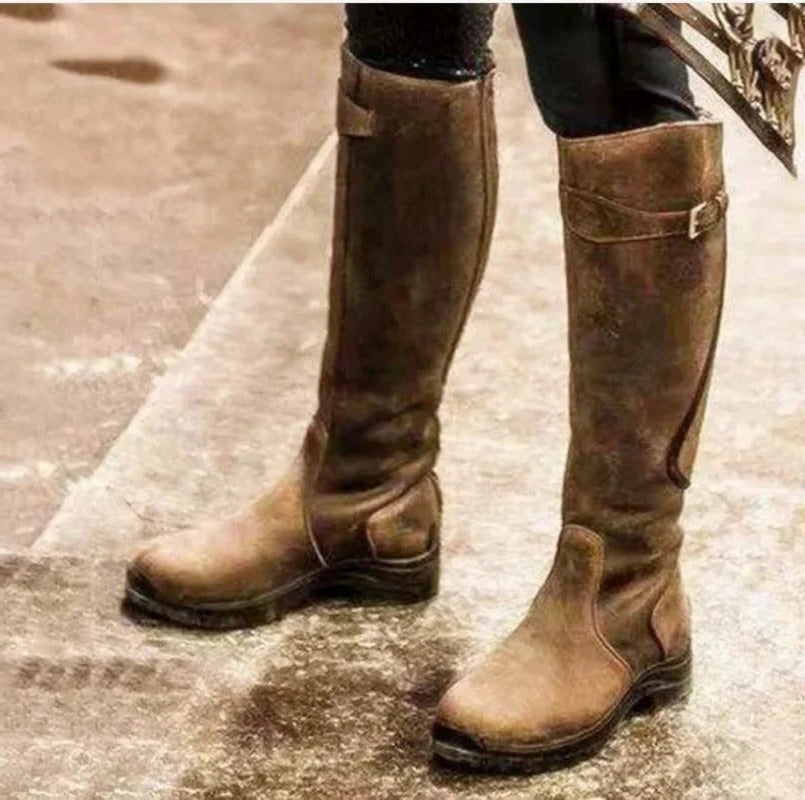 Women's Water-Resistant Boots with Removable Insole and Traction Rubber Sole, 12in Shaft