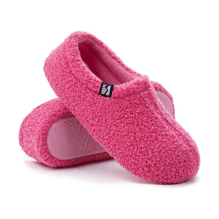 Sherpa Fleece Slipper with Memory Foam Footbed and Rubber Sole, Machine Washable