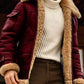 Sheepskin Leather Jacket for Men with Full Lining and Hand Pockets