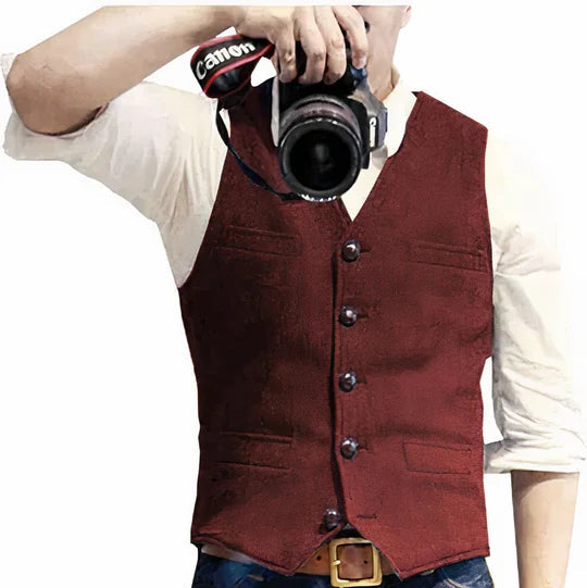 Sjbackyard Men's Fashionable Waistcoat