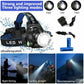 Rechargeable LED Headlamp with Adjustable Beam for Hands-Free Use