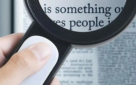 30X Handheld Optical Magnifying Glass with LED Lighting