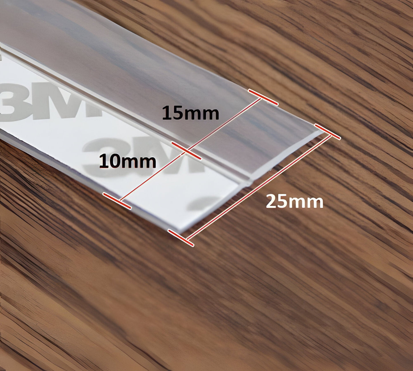 Door Draft Seal Strip with Transparent Adhesive Edge and 16.4 ft Length
