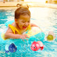 Wind Up Turtle Bath Toy with Floating Action and Sealed Bottom Design