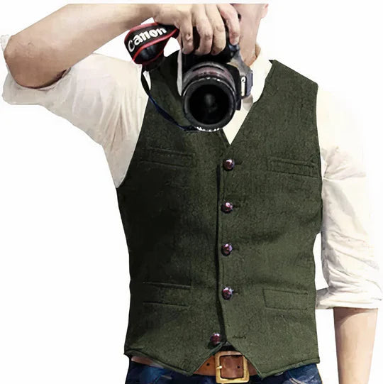 Sjbackyard Men's Fashionable Waistcoat