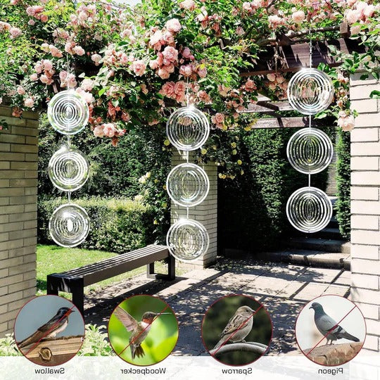 Reflective Outdoor Bird Deterrent Device for Garden and Balcony Use