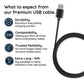 10-Foot Micro USB Charging and Data Transfer Cable for Extended Reach Use