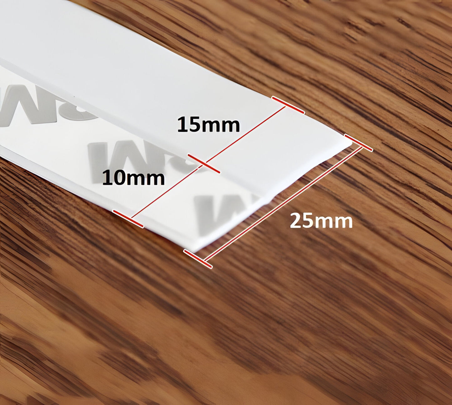 Door Draft Seal Strip with Transparent Adhesive Edge and 16.4 ft Length