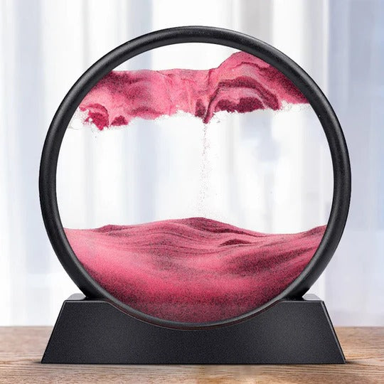 Moving Sea Sand Art Display for Desktop and Decorative Use