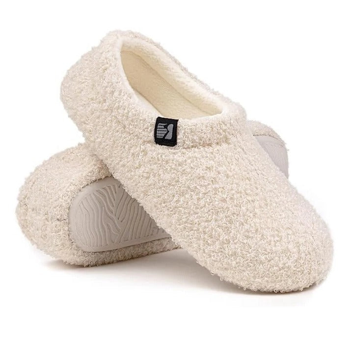 Sherpa Fleece Slipper with Memory Foam Footbed and Rubber Sole, Machine Washable