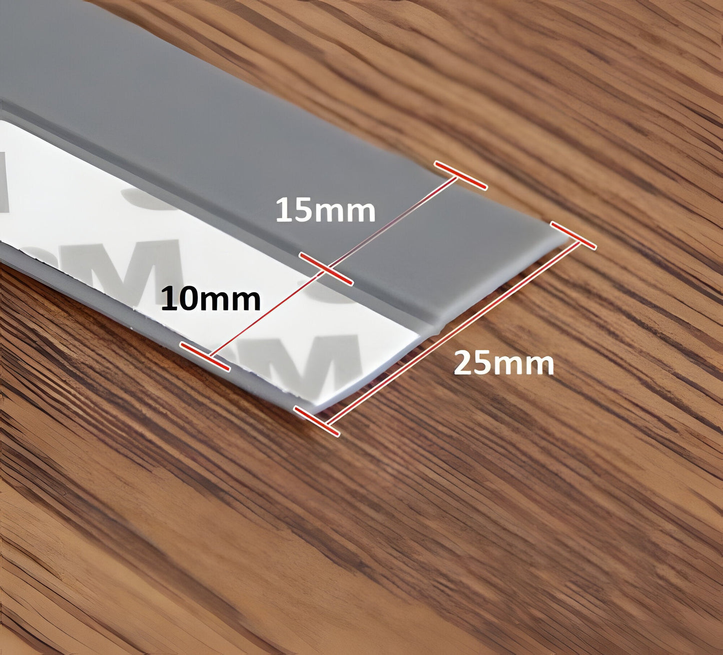 Door Draft Seal Strip with Transparent Adhesive Edge and 16.4 ft Length