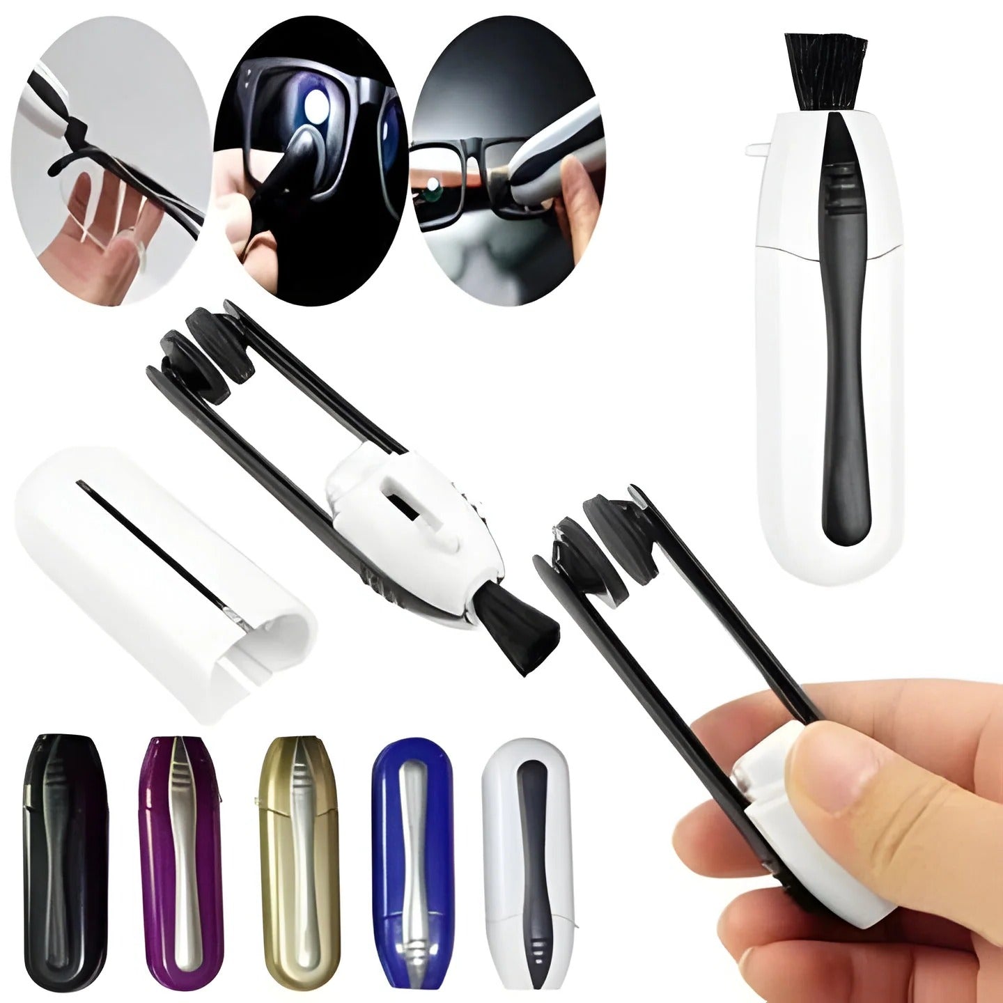 Portable Eyeglass Lens Cleaner for Smudge and Residue Removal