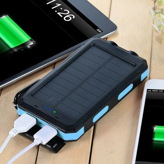 500,000 mAh Solar Charger Power Bank with Dual USB Outputs