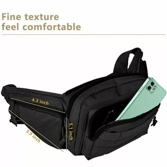 Tactical Waist Pack for Concealed Carry with Adjustable Holster Storage