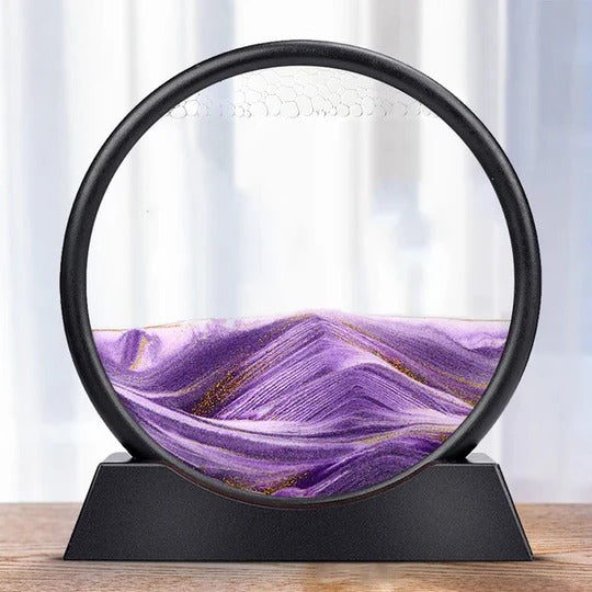 Moving Sea Sand Art Display for Desktop and Decorative Use