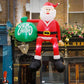 Giant 8-Foot LED Climbing Santa Inflatable Outdoor Christmas Decoration