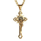 Religious Crucifix Medal Pendant Necklace for Faith-Based Wear
