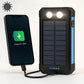 500,000 mAh Solar Charger Power Bank with Dual USB Outputs