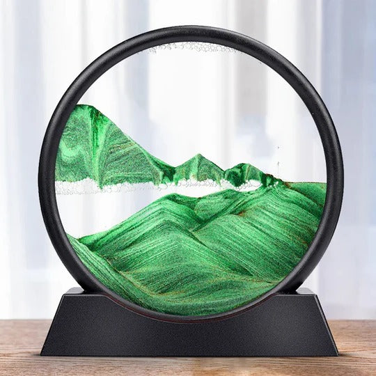 Moving Sea Sand Art Display for Desktop and Decorative Use