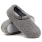 Sherpa Fleece Slipper with Memory Foam Footbed and Rubber Sole, Machine Washable