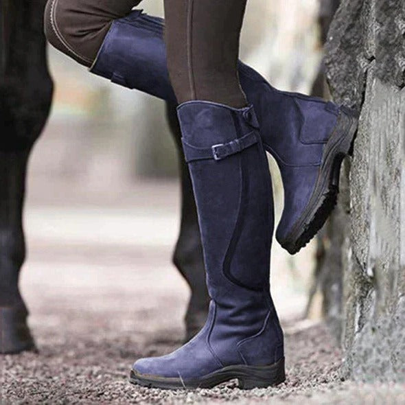 Women's Water-Resistant Boots with Removable Insole and Traction Rubber Sole, 12in Shaft