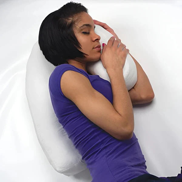 Ergonomic Side Sleeper Pillow With Comfort Ear Relief