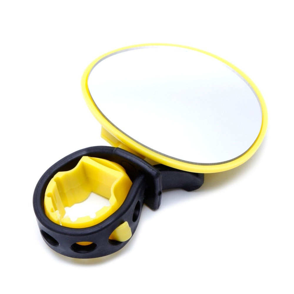 Bicycle Rear View Mirror with 360 Degree Rotation and Adjustable Strap Mount