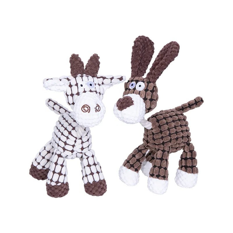 Durable Plush Dog Toy with Built-In Squeaker and Reinforced Stitching for Medium to Large Dogs
