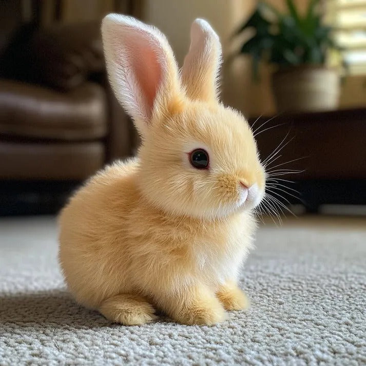 Interactive Plush Bunny with Voice Activation and Touch Response