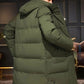 Men's Waterproof Winter Jacket with Breathable Lining and Adjustable Hood, Secure Pockets