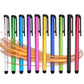 Capacitive Touch Screen Stylus Set with Soft Rubber Tips and Aluminum Body, 10 Pieces