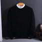 Men's Cashmere-Feel Sweater with Crewneck and Tailored Silhouette, Lightweight Layering