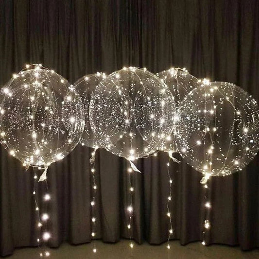 Color Changing LED Balloon with Reusable Holder and Natural Latex, 18-24in