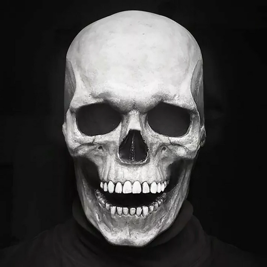 Skull Mask with Movable Jaw and Realistic Bone Details, Full Head Coverage All Vera Mart